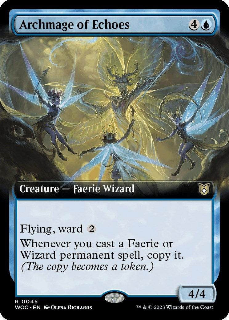 Archmage of Echoes (Extended Art) [Wilds of Eldraine Commander]