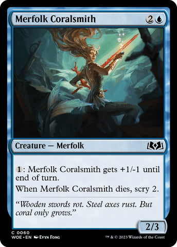 Merfolk Coralsmith [Wilds of Eldraine]