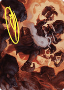 Tattered Ratter Art Card Gold Stamped Signature (20) [ASWOE]