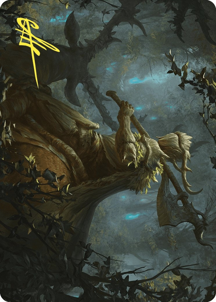 Verdant Outrider Art Card Gold Stamped Signature (28) [ASWOE]