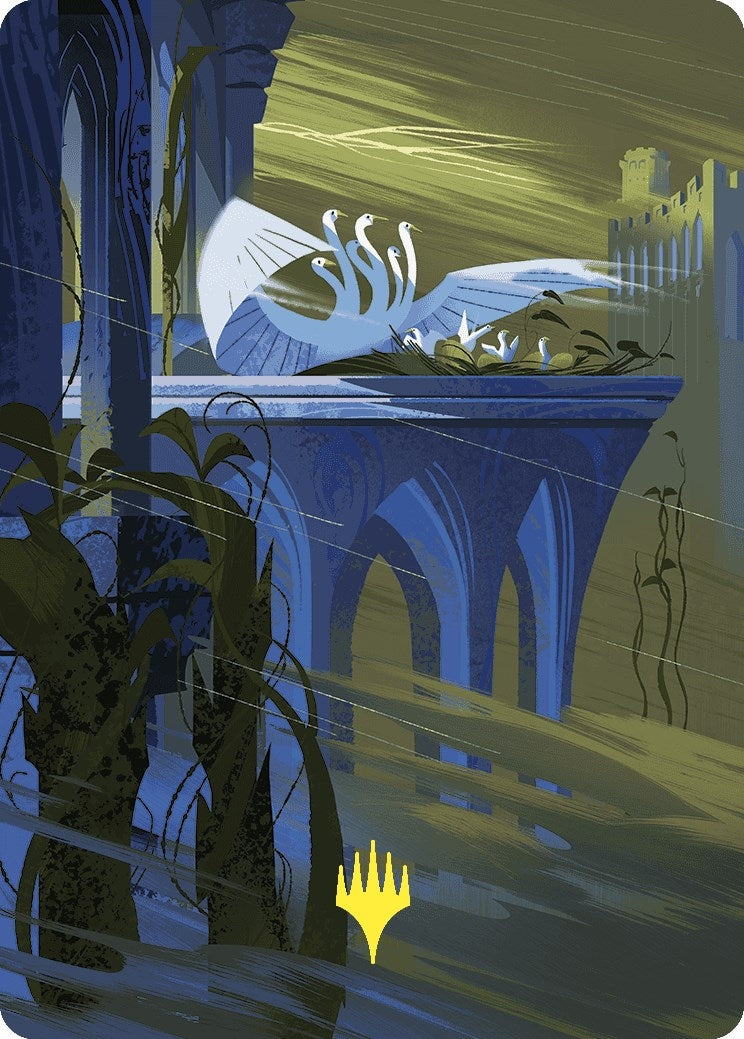 Doubling Season Art Card Gold Stamped Planeswalker Symbol (71) [ASWOE]