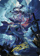 Rhystic Study Art Card Gold Stamped Signature (79) [ASWOE]