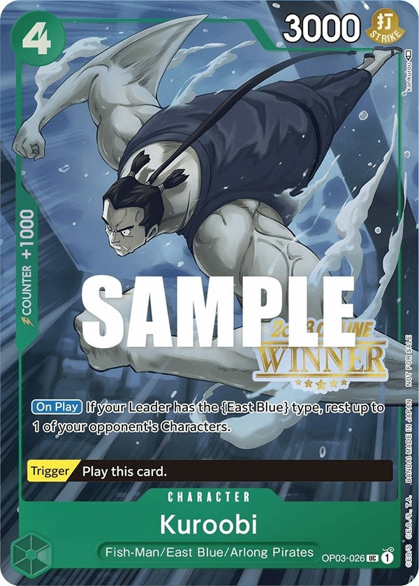 Kuroobi Online Regional 2023 Winner (OP03-026) [OP-PR]