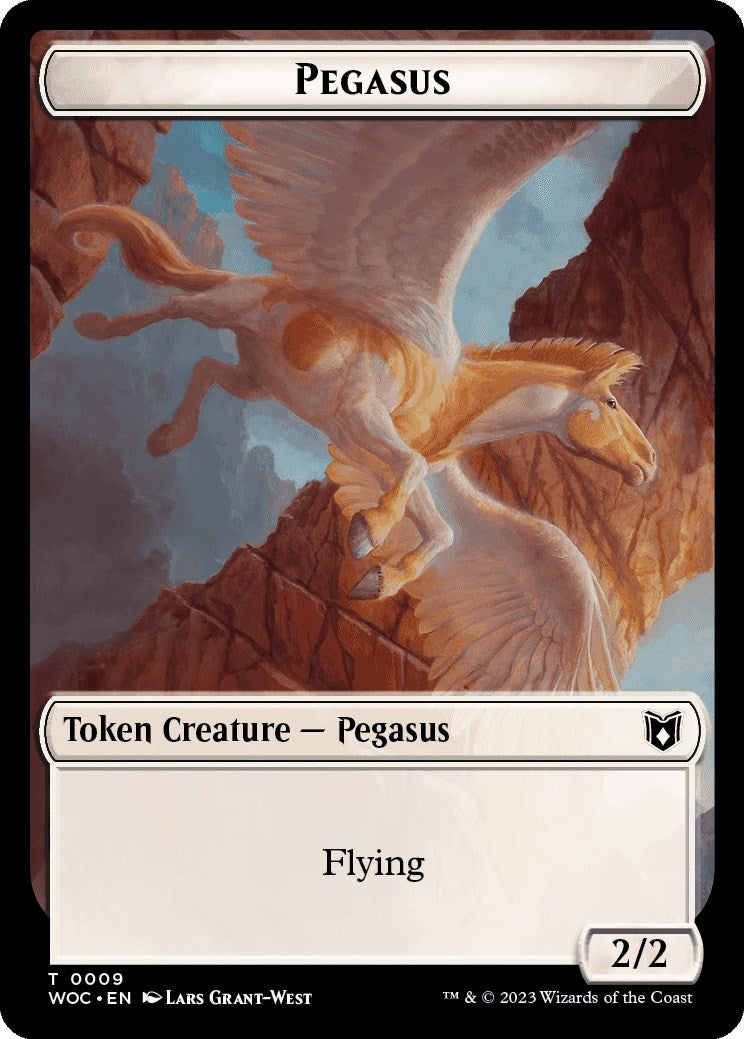 Pegasus Saproling Double Sided Token (9 // 15) [WOC]