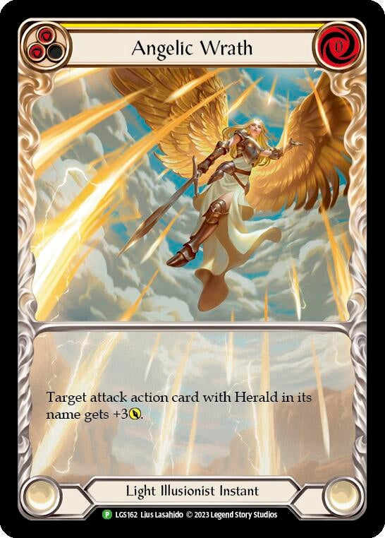 Image for Angelic Wrath (Yellow) - LGS162 [Flesh and Blood: Promo Cards]
