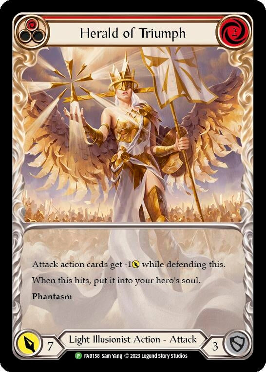 Image for Herald of Triumph (Red) - FAB158 [Flesh and Blood: Promo Cards]