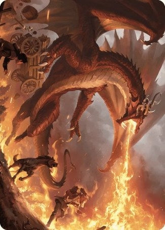 Realm Scorcher Hellkite Art Card (19) [ASWOE]