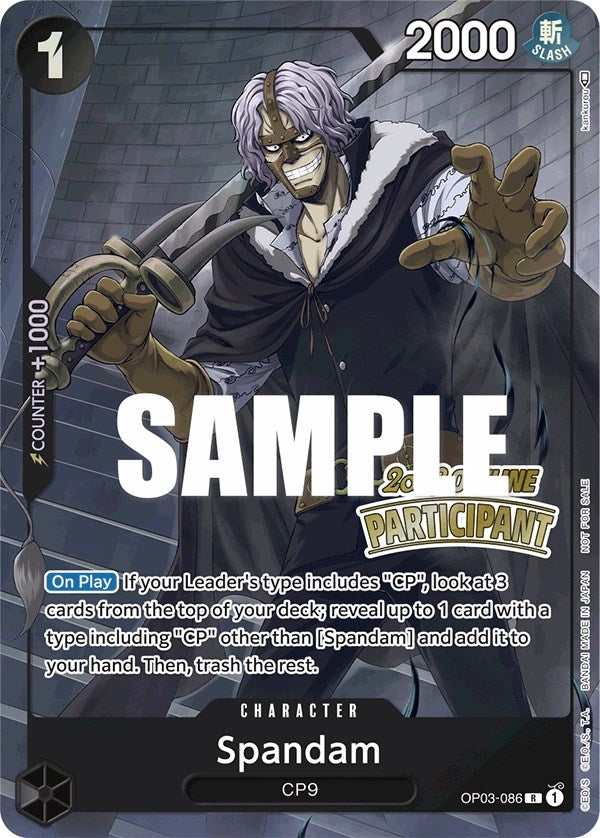 Spandam Offline Regional 2023 Participant (OP03-086) [OP-PR]