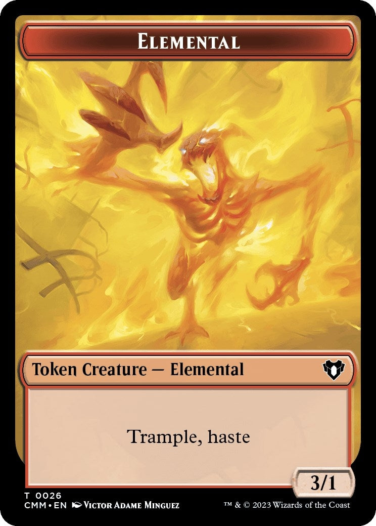 Elemental 0026 Emblem Teferi Temporal Archmage Double Sided Token (26 // 53) [CMM]