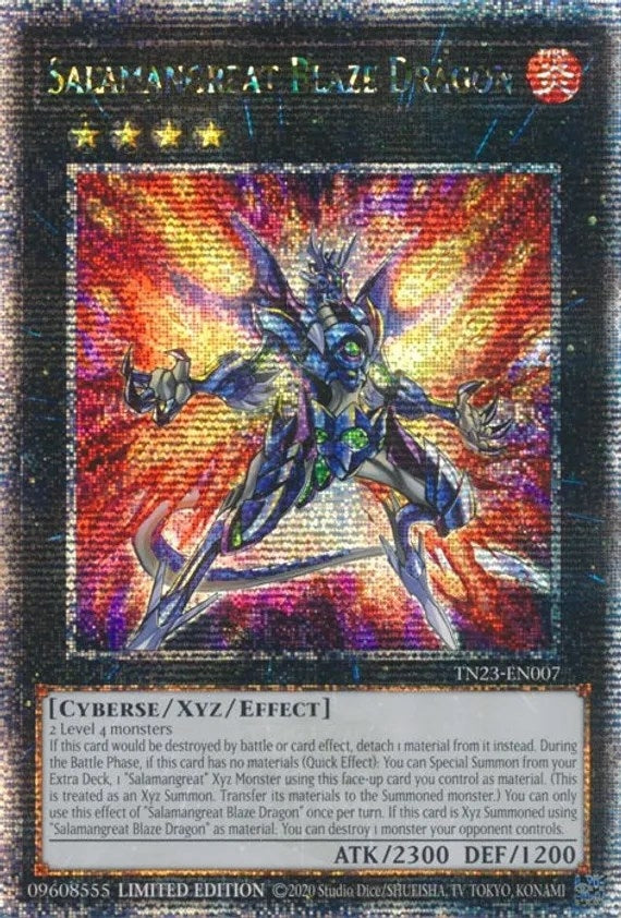 Salamangreat Blaze Dragon Quarter Century Secret Rare (TN23-EN007) [TN23]