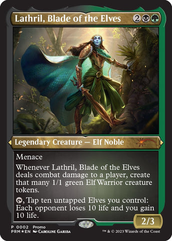 Lathril Blade of the Elves Foil Etched (2) [MEDIA]