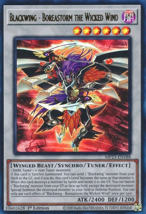 Blackwing Boreastorm the Wicked Wind (MP23-EN188) [MP23]