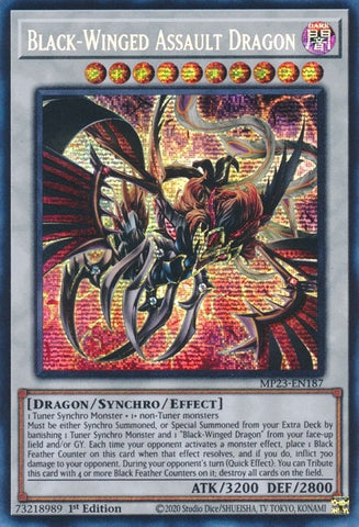 Black Winged Assault Dragon (MP23-EN187) [MP23]