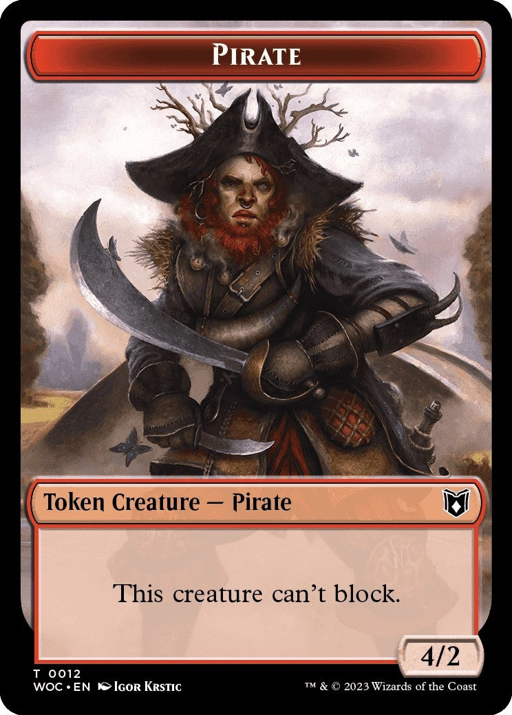 Pirate Pegasus Double Sided Token (12 // 9) [WOC]