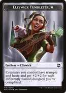 Wolf Emblem Ellywick Tumblestrum Double sided Token (14 // 16) [AFR]
