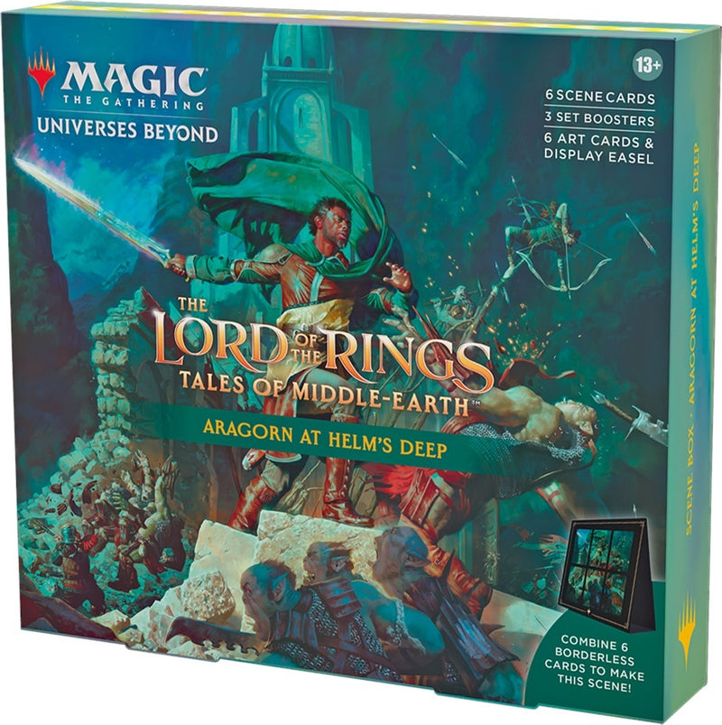 The Lord of the Rings Tales of Middle earth Scene Box Aragorn at Helms Deep [LTR]