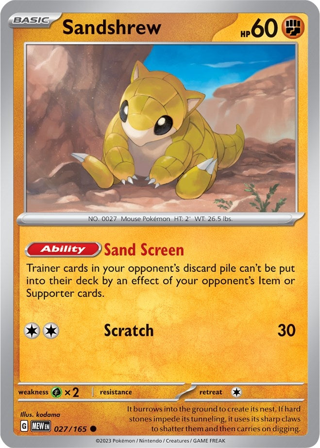Sandshrew (027/165) [MEW]