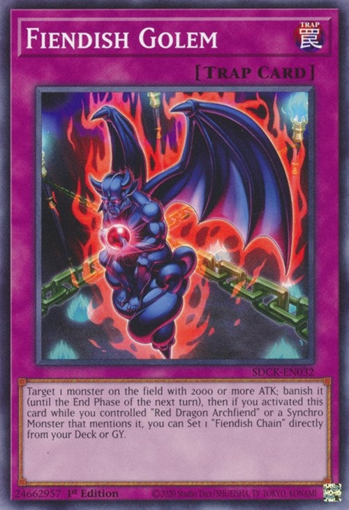 Fiendish Golem (SDCK-EN032) [SDCK]