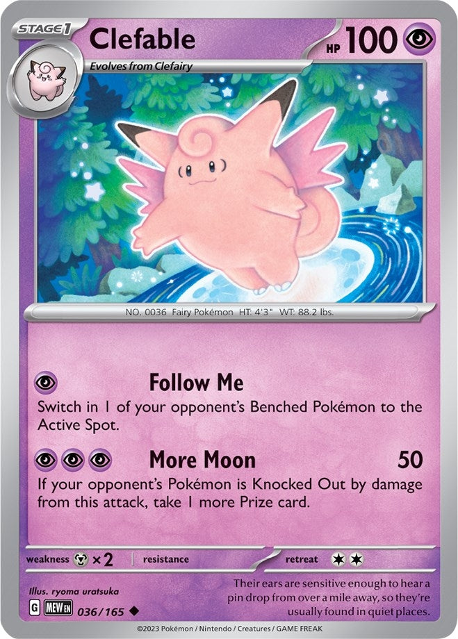 Clefable (036/165) (SV: Scarlet & Violet 151)