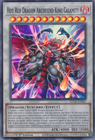 Hot Red Dragon Archfiend King Calamity (SDCK-EN047) [SDCK]