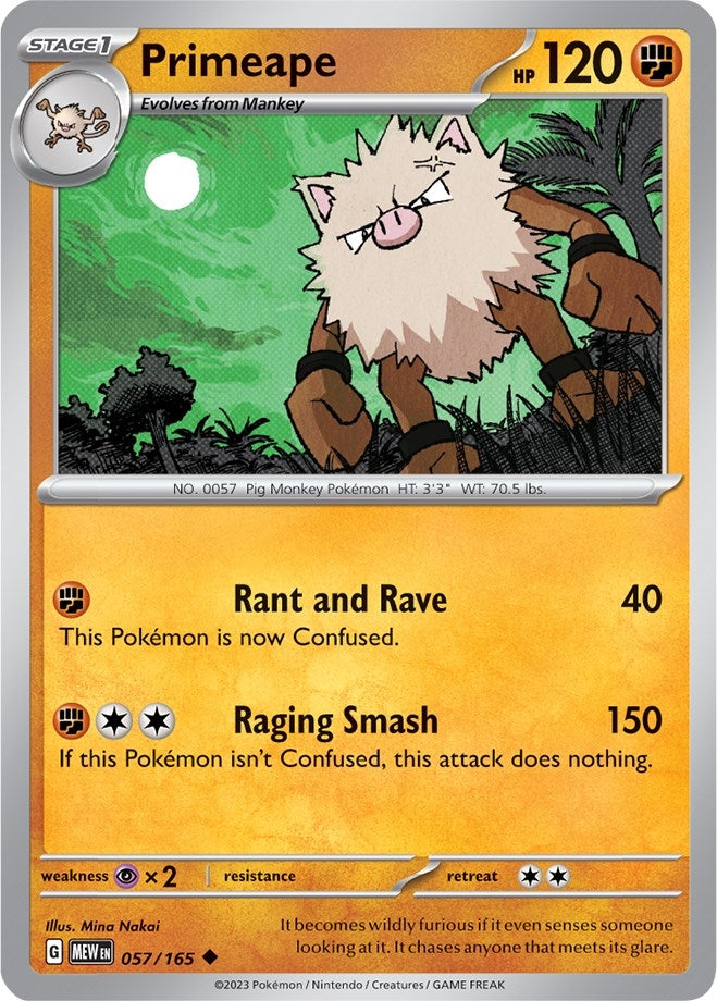 Primeape (057/165) [MEW]