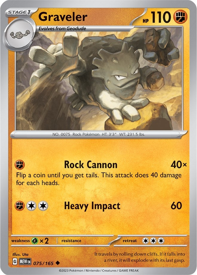 Graveler (075/165) (SV: Scarlet & Violet 151)