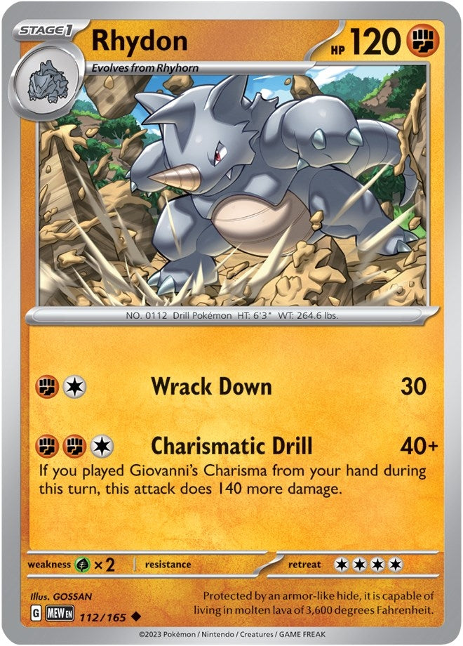 Rhydon (112/165) [MEW]