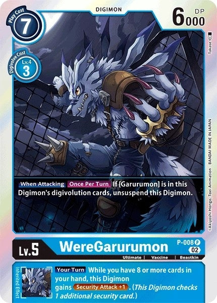 Image for WereGarurumon - P-008 (Resurgence Booster Reprint) [Resurgence Booster]