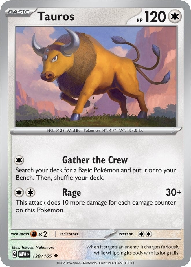Tauros (128/165) [MEW]