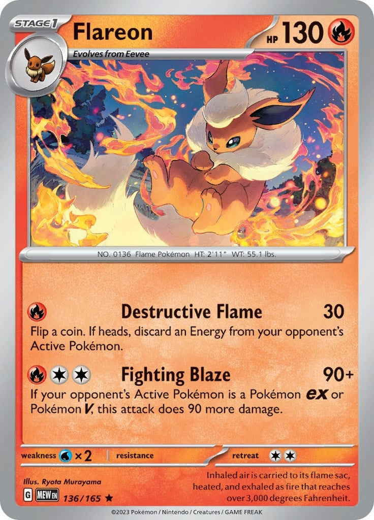 Flareon (136/165) [MEW]