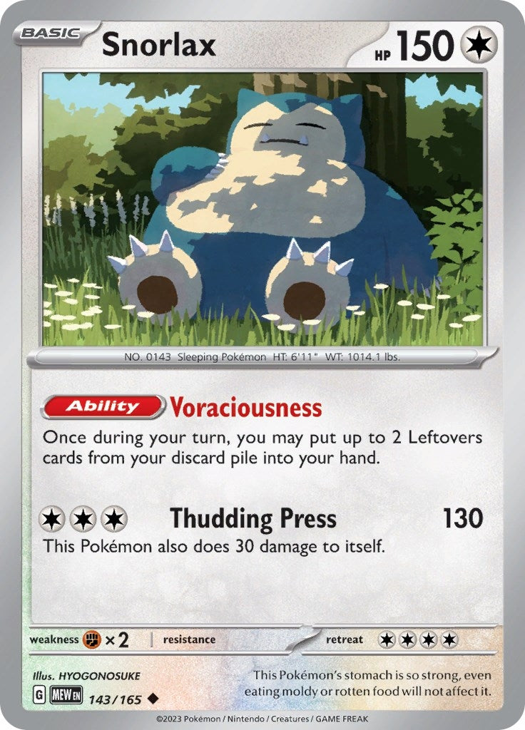 Snorlax (143/165) [MEW]