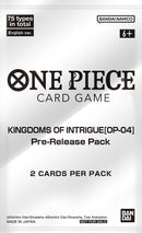 Kingdoms of Intrigue Pre Release Pack [OP04 PRE]