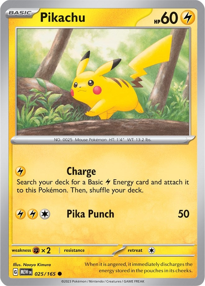 Pikachu 025 165 (025/165) [MEW]