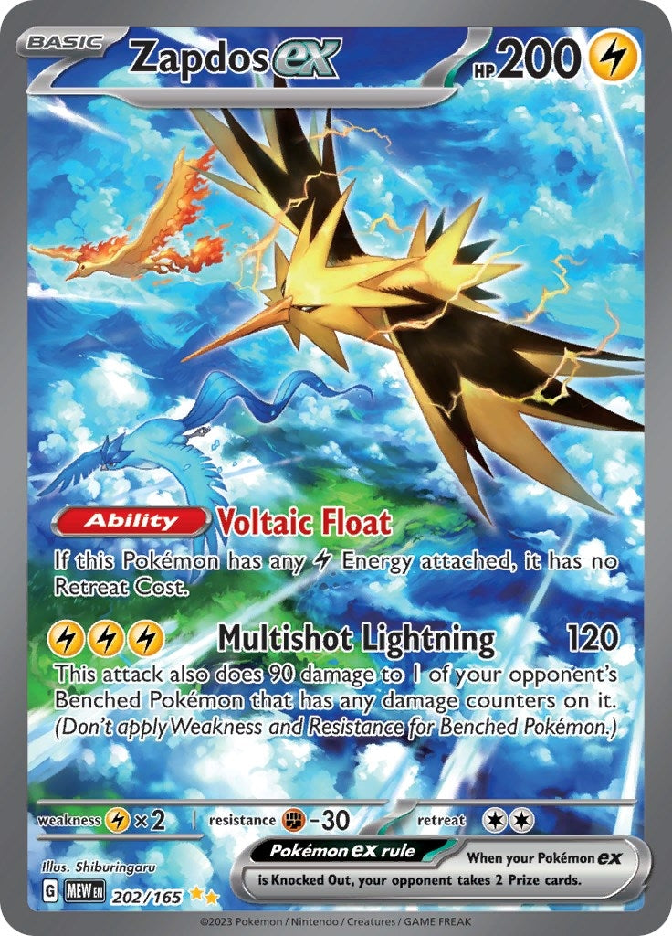 Zapdos ex 202 165 (202/165) [MEW]