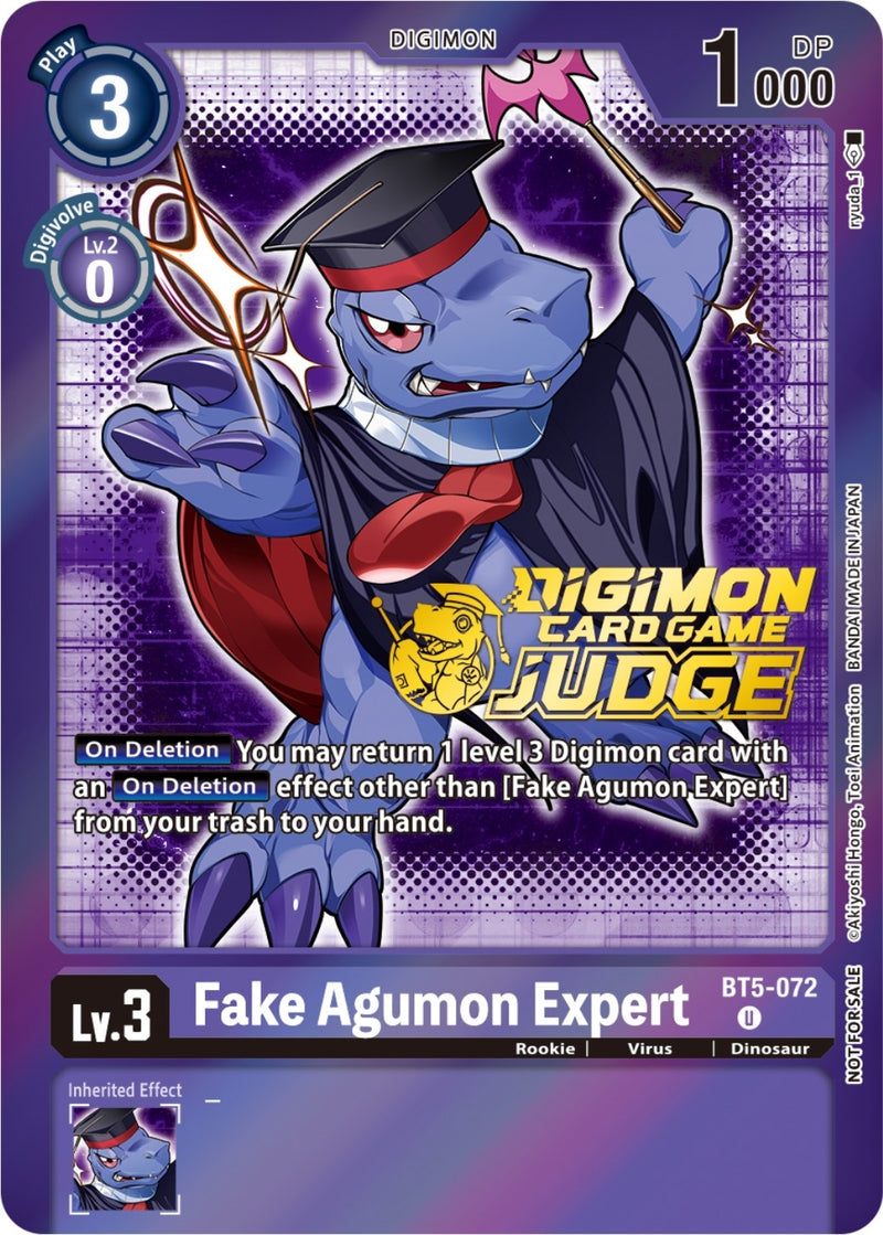 Image for Fake Agumon Expert - BT5-072 (Judge Pack 4) [Battle of Omni]