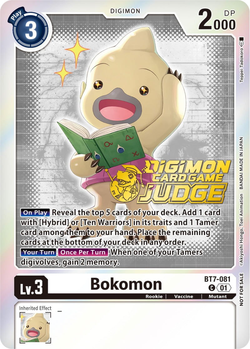 Image for Bokomon - BT7-081 (Judge Pack 4) [Next Adventure]