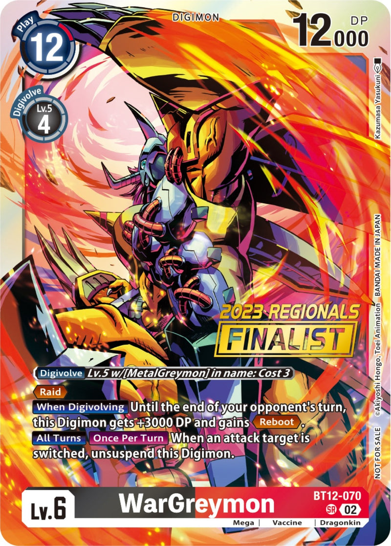 Image for WarGreymon (2023 Regionals Finalist) [Across Time]