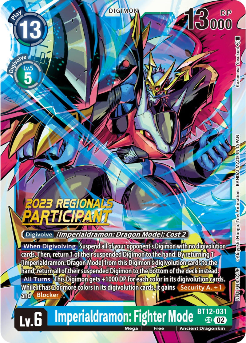 Image for Imperialdramon: Fighter Mode (2023 Regionals Participant) [Across Time]