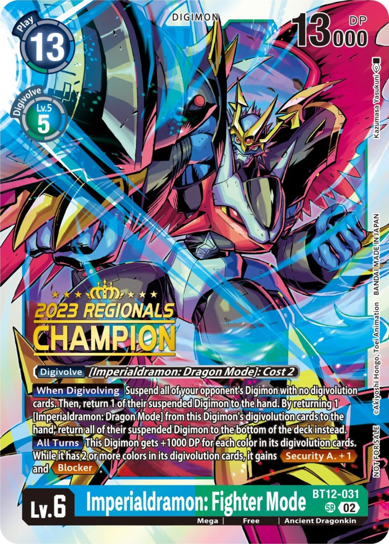 Image for Imperialdramon: Fighter Mode (2023 Regionals Champion) [Across Time]