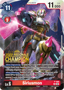 Image for Siriusmon - P-088 (2023 Regionals Champion) [Digimon Promotion Cards]
