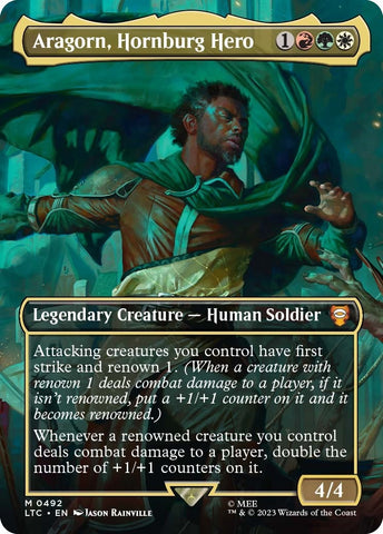 Aragorn Hornburg Hero Borderless (492) [LTC]