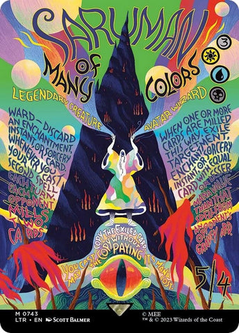 Saruman of Many Colors Borderless Poster (743) [LTR]