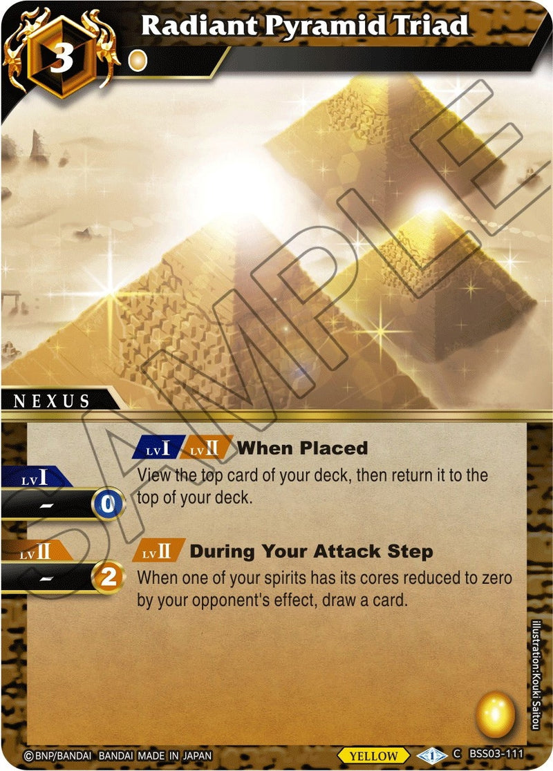 Radiant Pyramid Triad (BSS03-111) [BSS03]