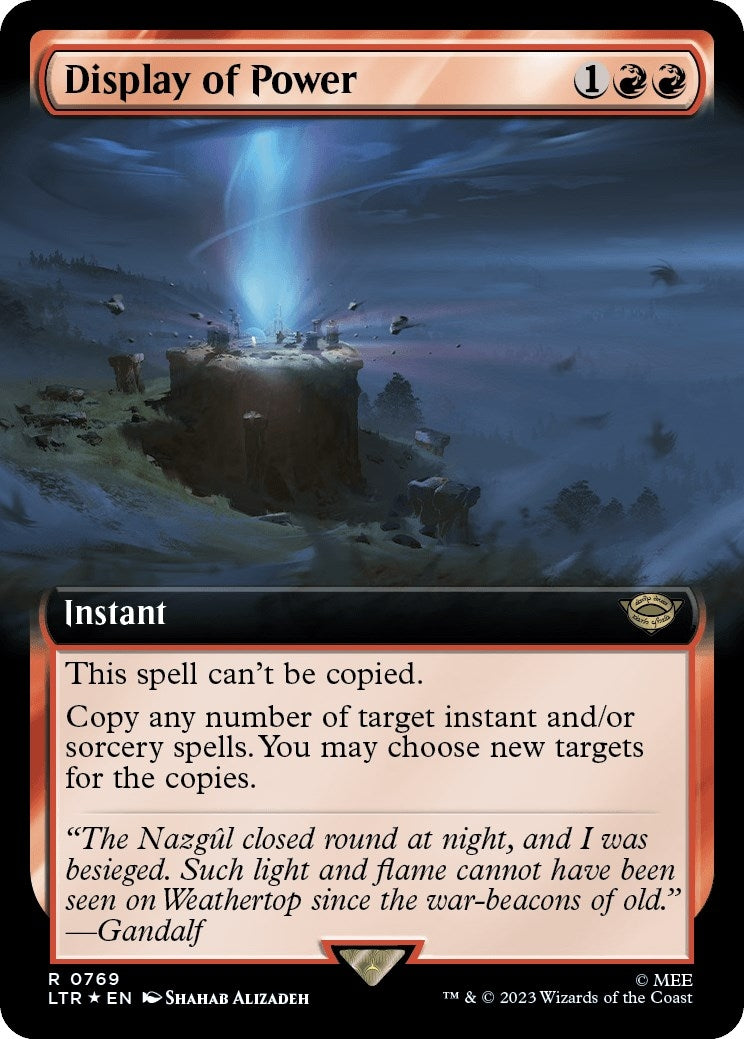 Display of Power (Extended Art) (Surge Foil) [The Lord of the Rings: Tales of Middle-Earth]