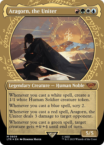 Aragorn the Uniter Showcase Surge Foil (809) [LTR]