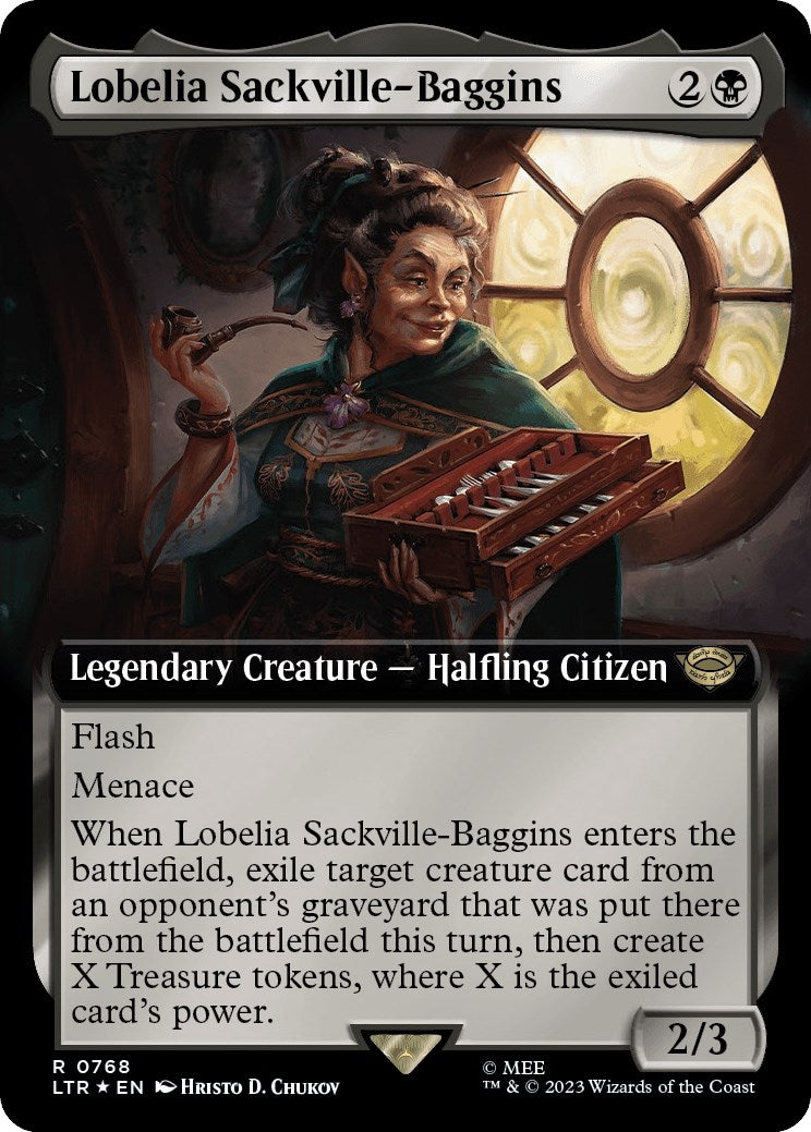 Lobelia Sackville Baggins Extended Art Surge Foil (768) [LTR]