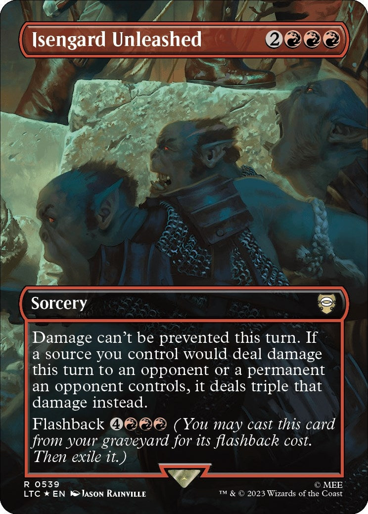 Isengard Unleashed Borderless Surge Foil (539) [LTC]