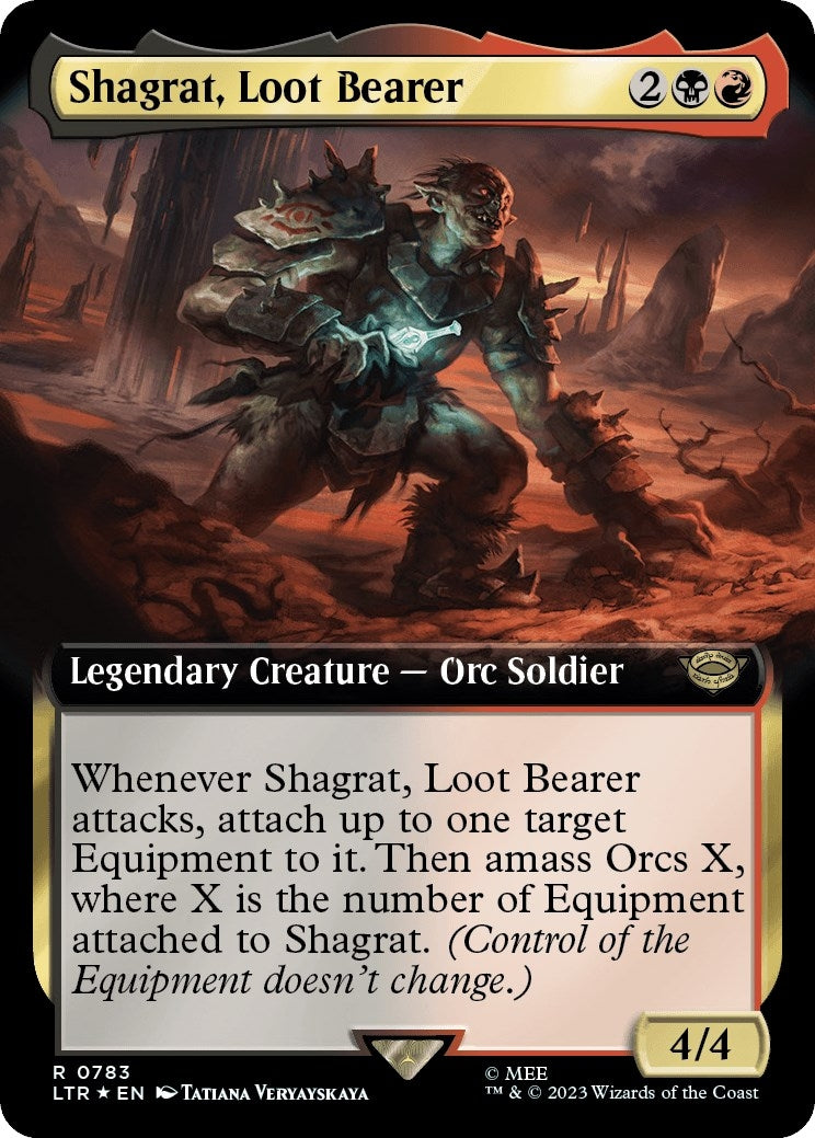 Shagrat, Loot Bearer (Extended Art) (Surge Foil) [The Lord of the Rings: Tales of Middle-Earth]