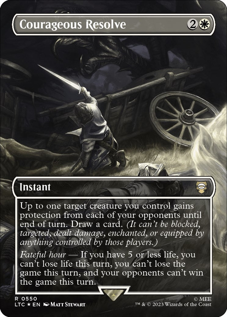Courageous Resolve Borderless Surge Foil (550) [LTC]