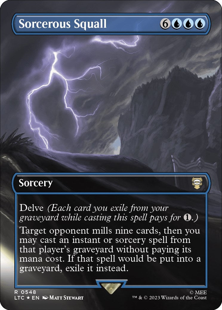 Sorcerous Squall Borderless Surge Foil (548) [LTC]